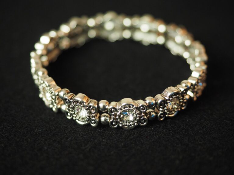 Stone-Studded Metal Bangle