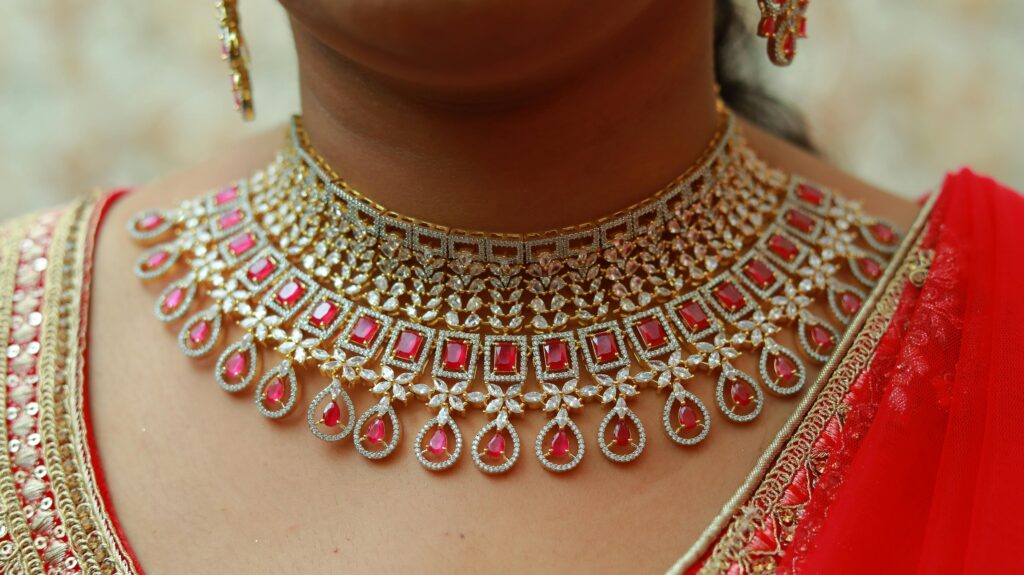 Gold and Ruby Necklace